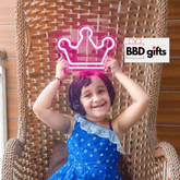 Customized neon light with queen crown logo - BBD GIFTS